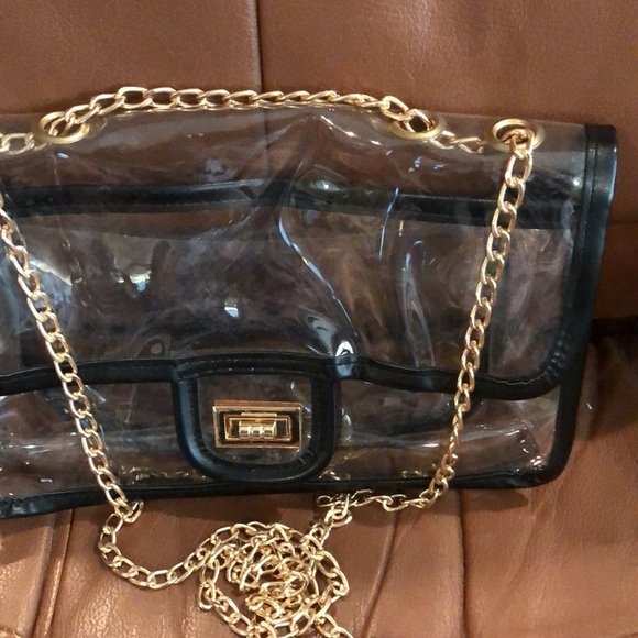 💃CLOSET CLEAR-OUT💃 Transparent Crossbody Bag w/Additional Interior Storage Bag - Picture 1 of 5
